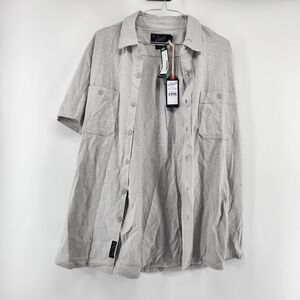 Grayers Men's Navy Medium Glacier Gray Flex Everyday Knit Short Sleeve Shirt NWT